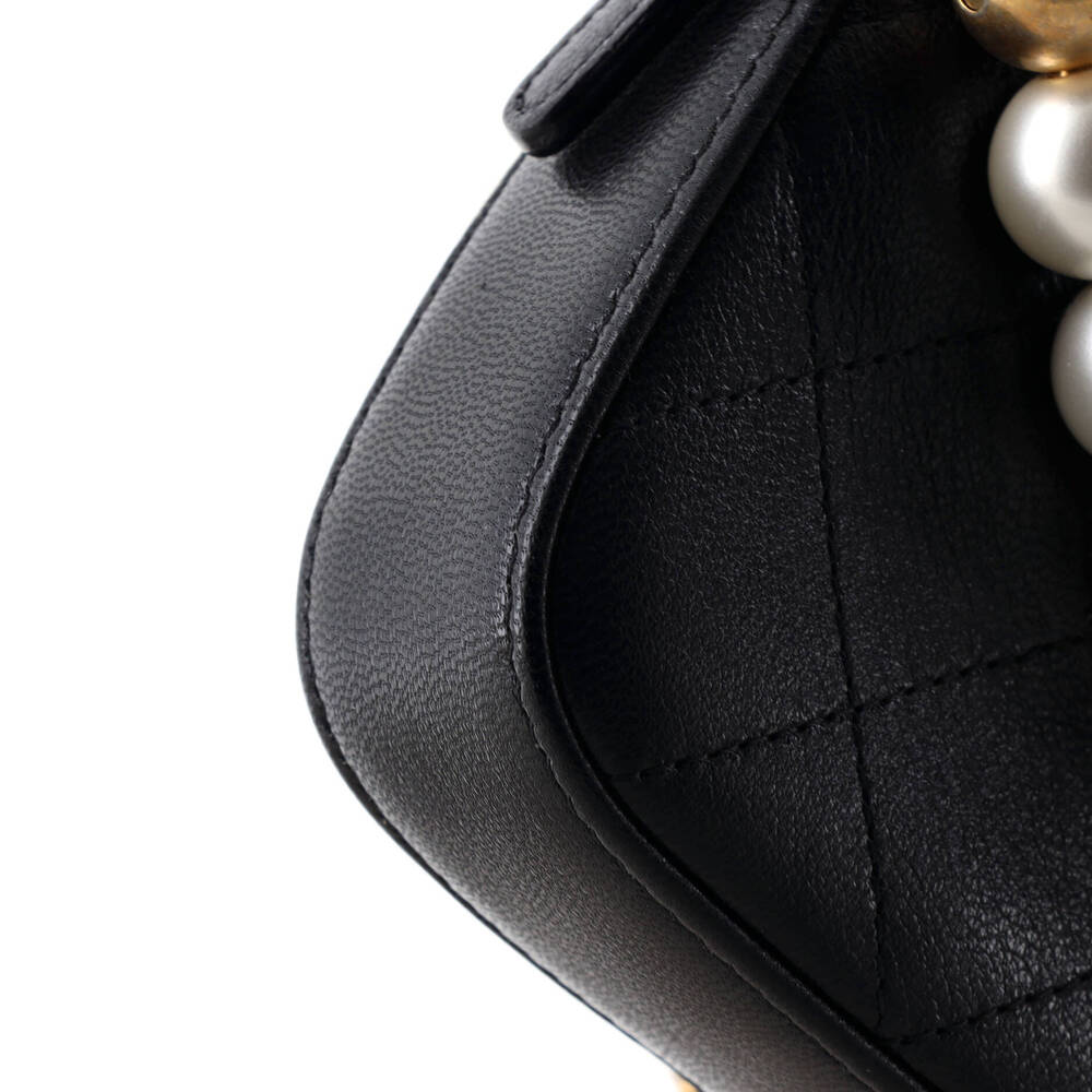 Chanel Chic Pearls Double Zip Clutch with Chain Quilted Lambskin - Picture 6 of 6